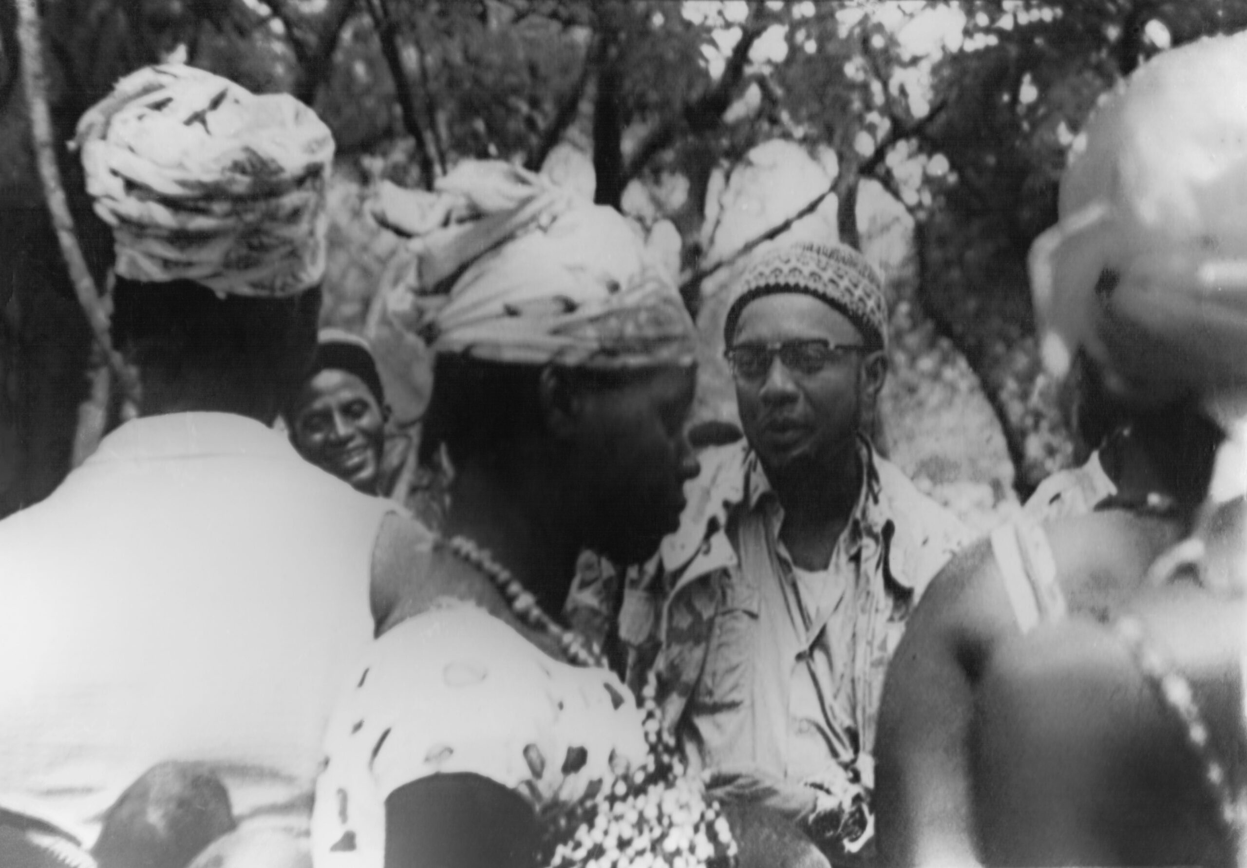 Amíl Cabral em visita a a regiões libertadas
