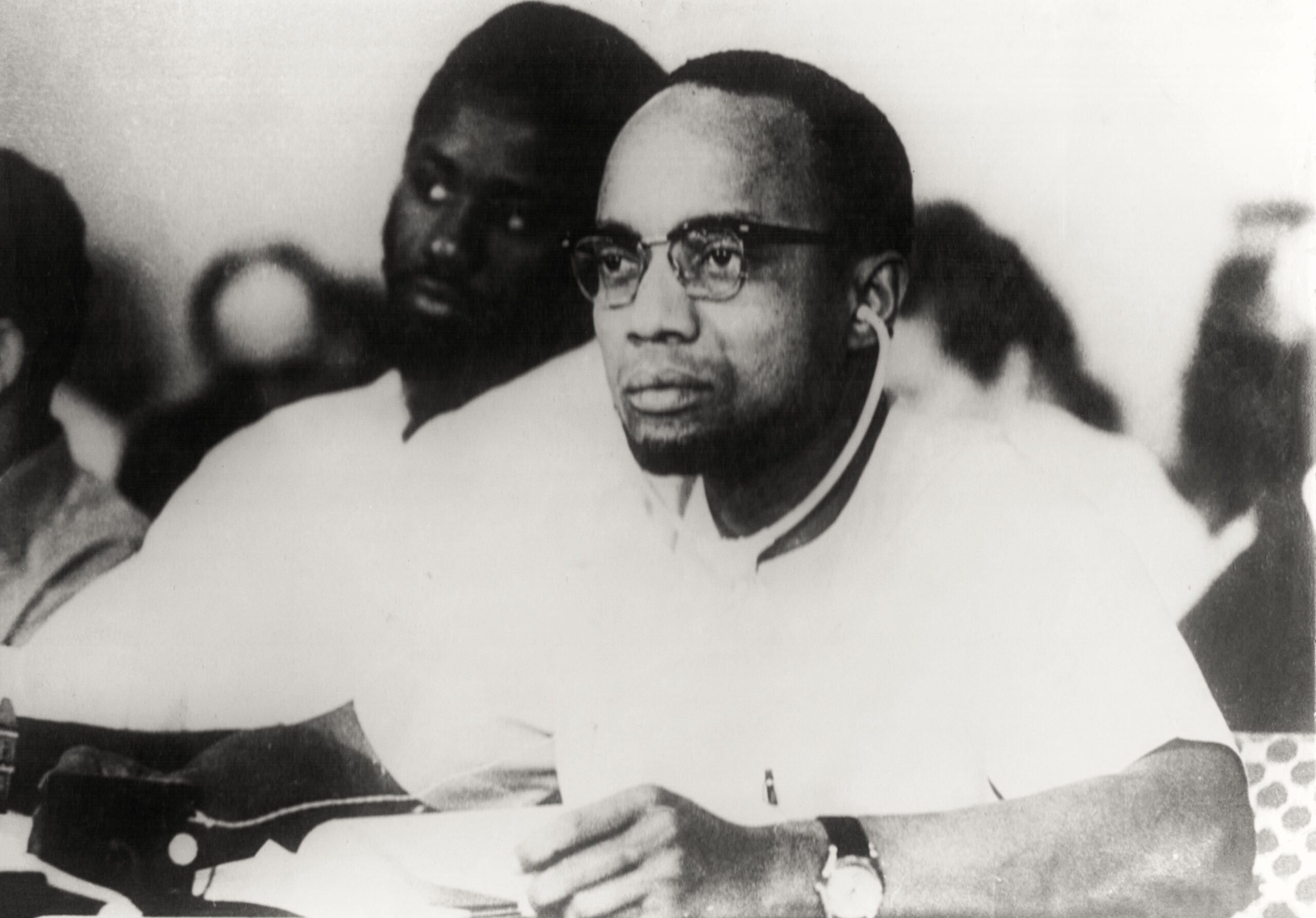 Amilcar Cabral com Domingos Ramos em Havana na Conferência da Tricontinental