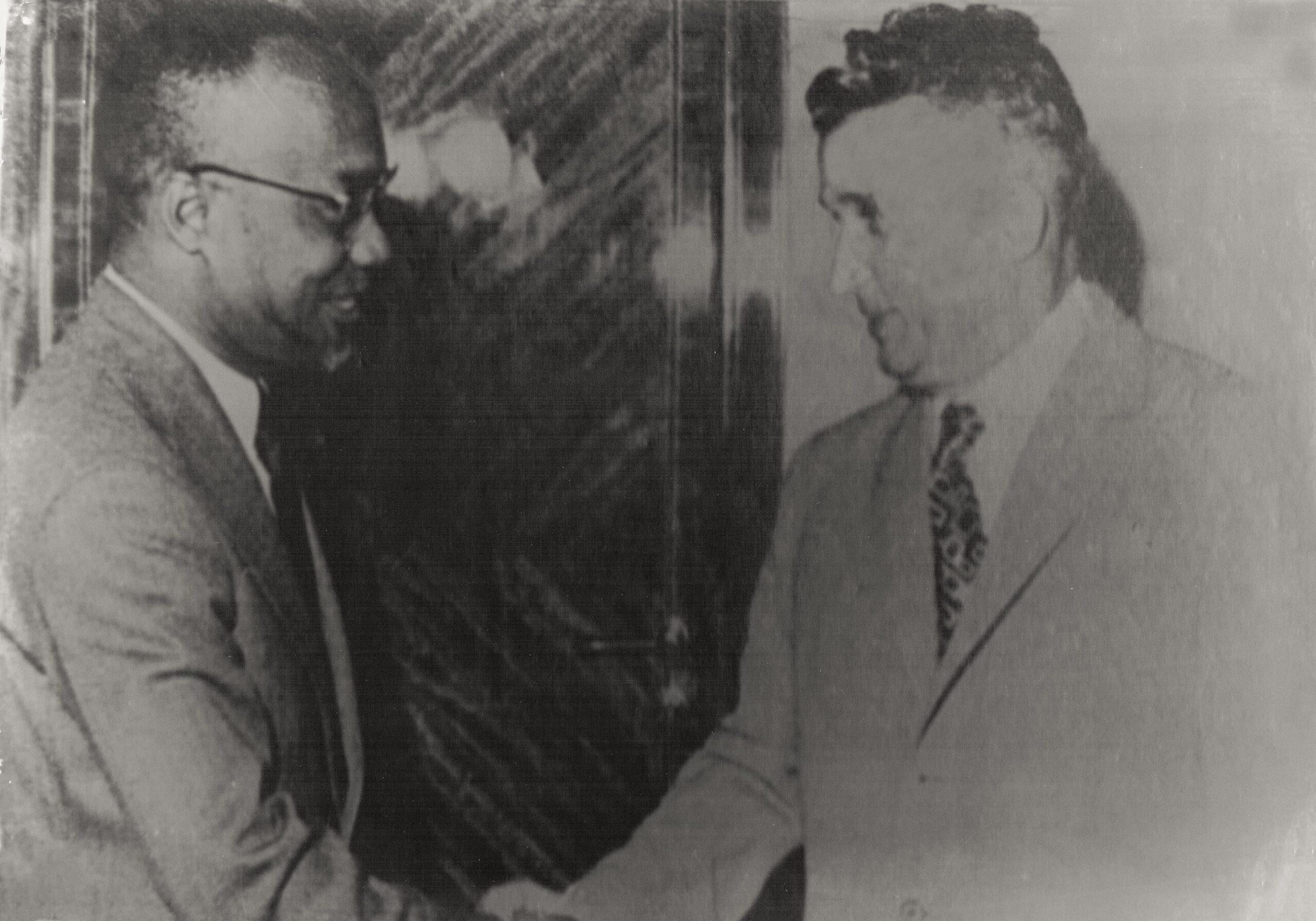 Amílcar Cabral com o Presidente da Roménia, Nicolau Ceaucesku