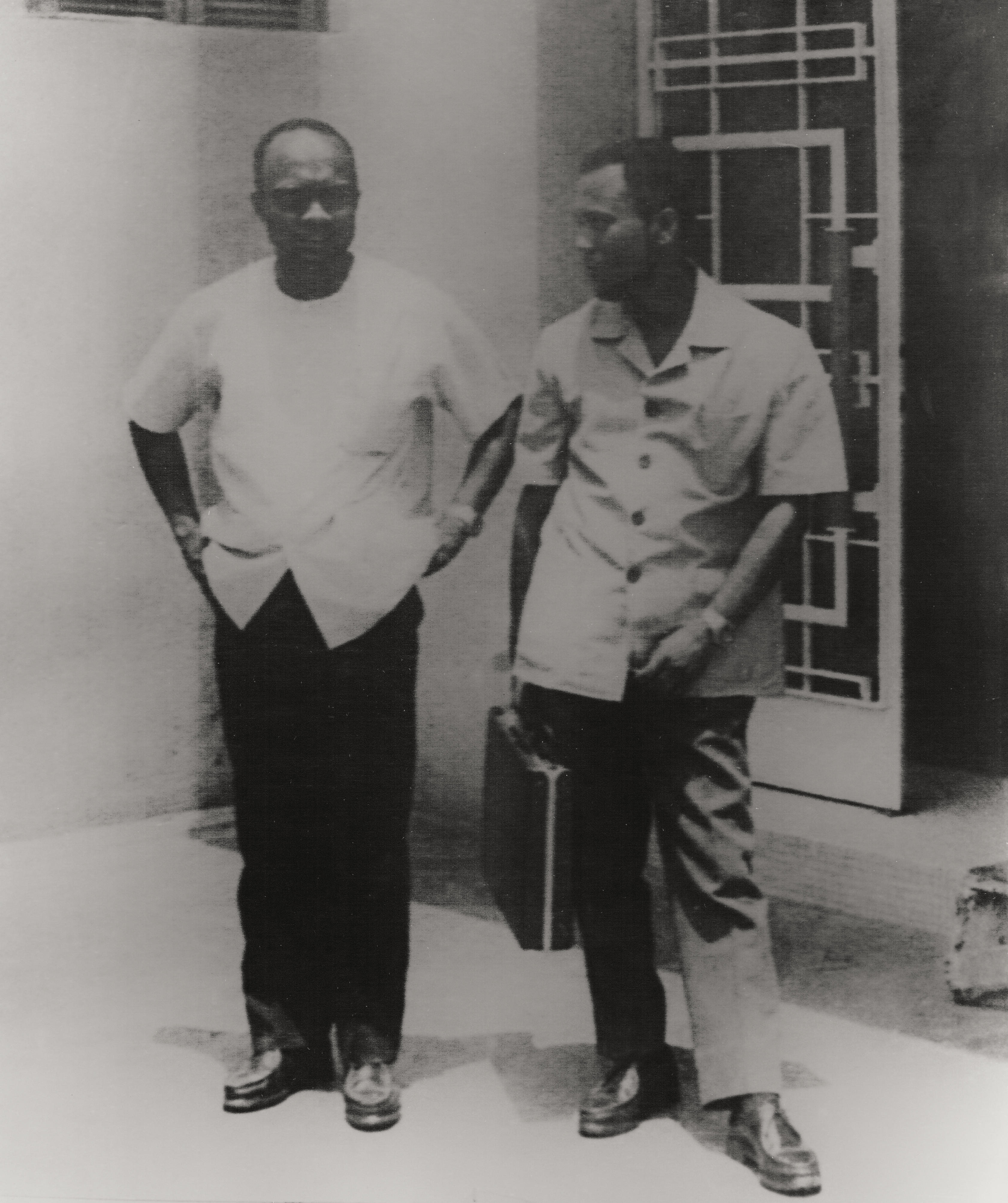 Amilcar Cabral e o irmâo Luis Cabral em Conakry-1970