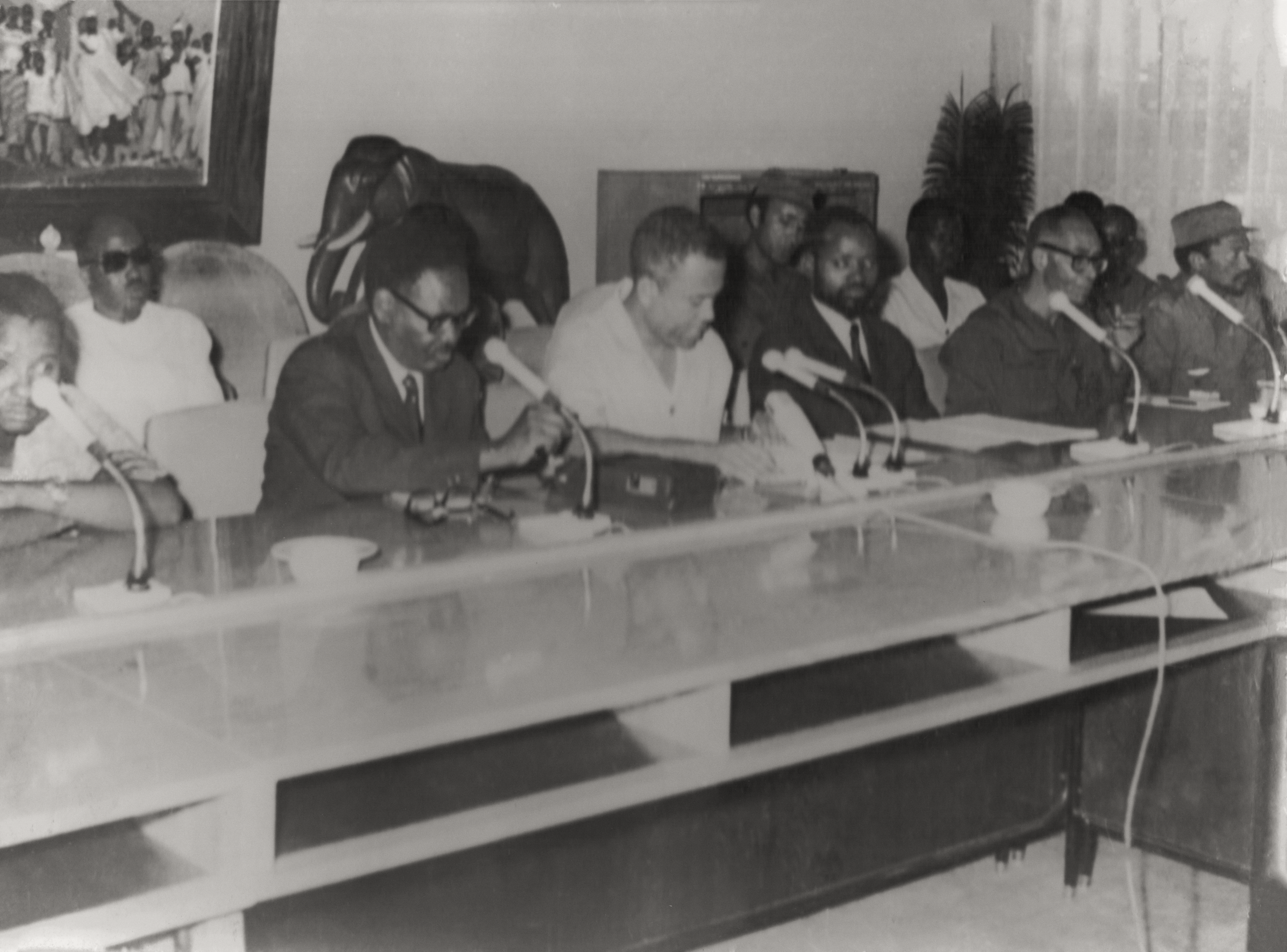 Luis Cabral, Agostinho Neto, Samora Machel, Osvaldo Vieira, Ott Schartz Honorio Chantre-1973 Conakry